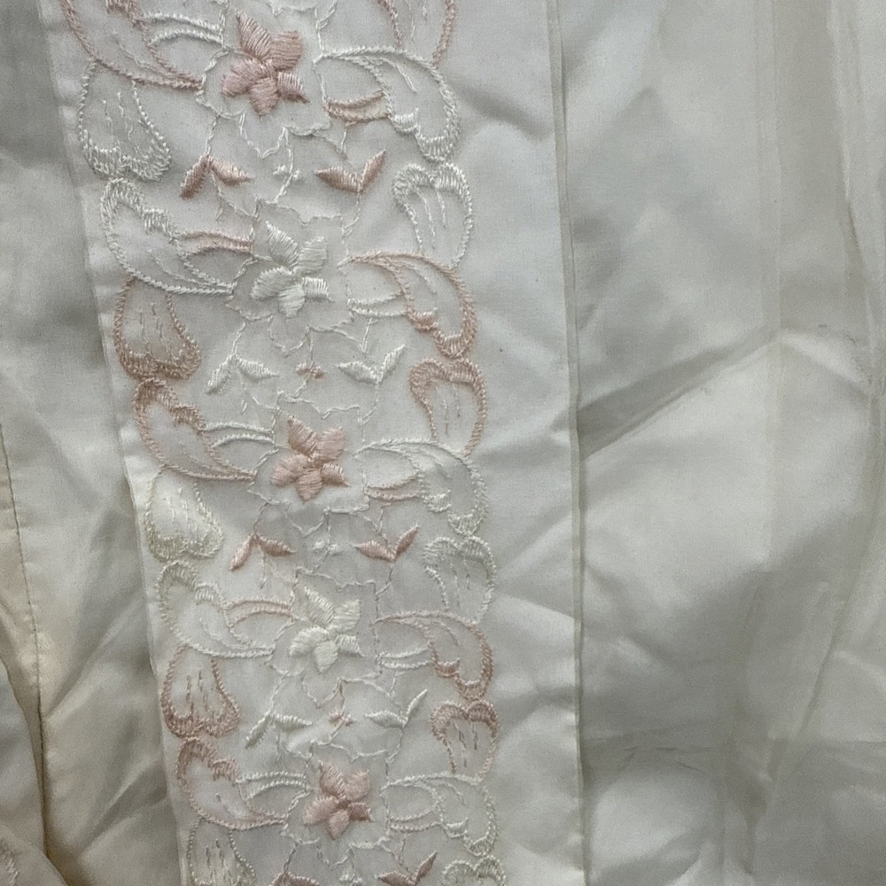 VTG Womens M 50's Prom Rockabilly Dress Sheath Pink Acetate Bow White Pink - Picture 6 of 15